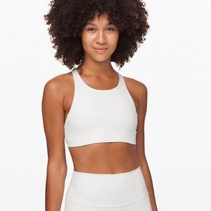 Lululemon White Free To Be Bra High Neck